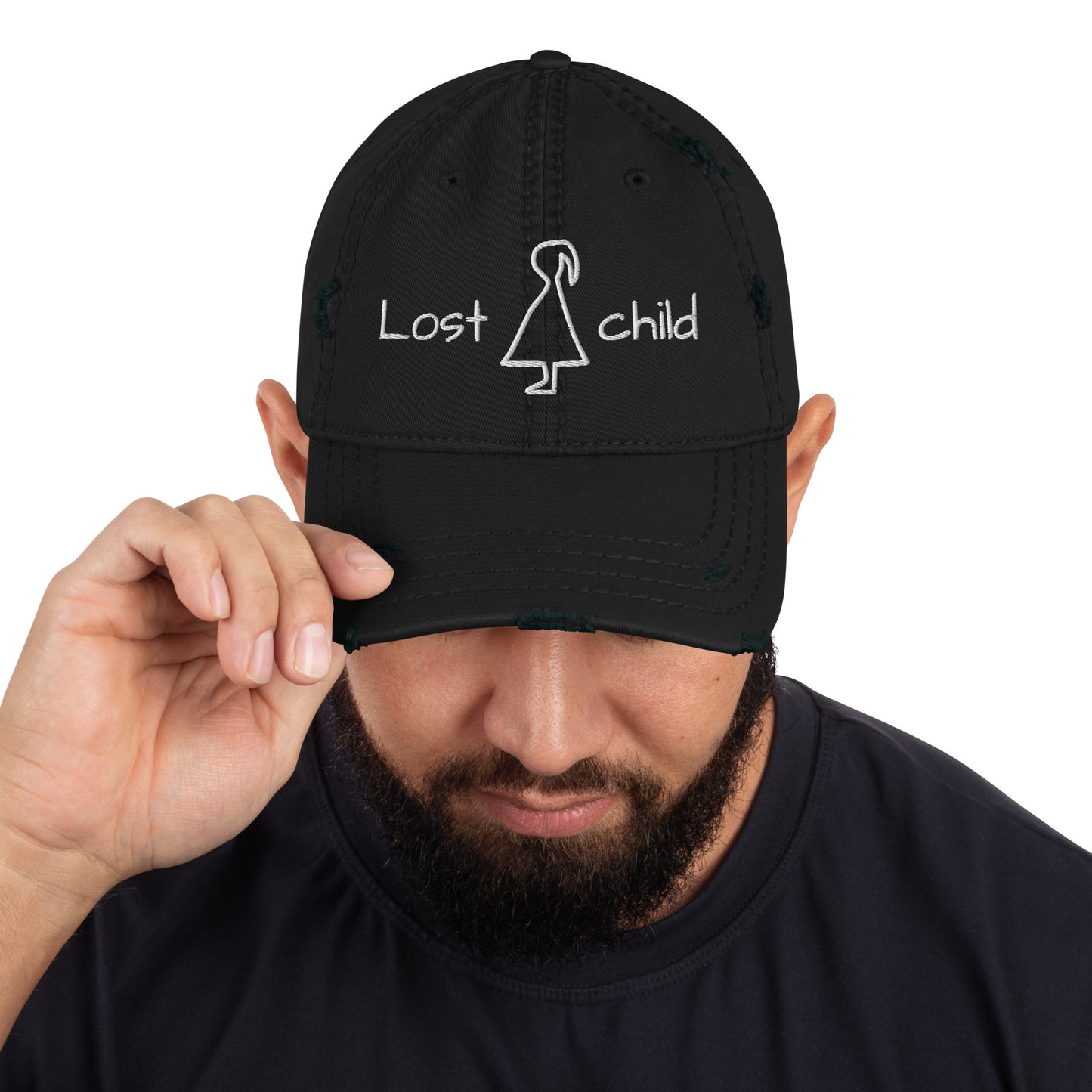 LostChild distressed-dad hat